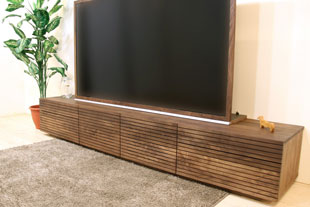 風雅テレビボードタイプ2幅2400mm ウォールナット