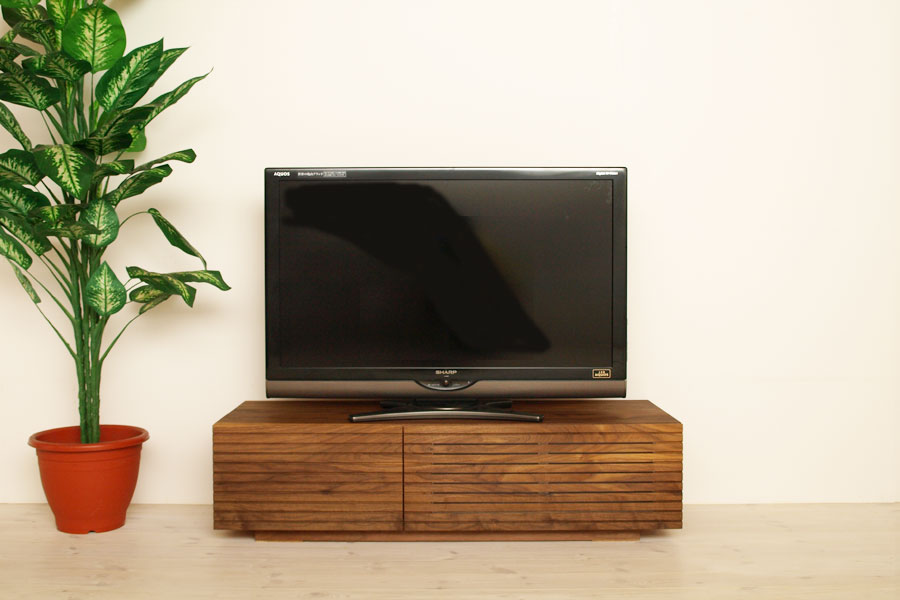 天然木・無垢を使ったテレビ台・テレビボード 風雅  1200mm ウォールナット／ウォルナット イメージ2