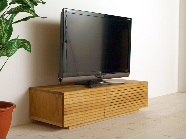 天然木・無垢を使ったテレビ台・テレビボード 風雅  ホワイトオーク 幅1200mm 