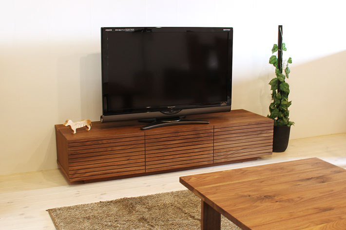 天然木・無垢を使ったテレビ台・テレビボード 風雅  ウォールナット／ウォルナット 幅1500mm 