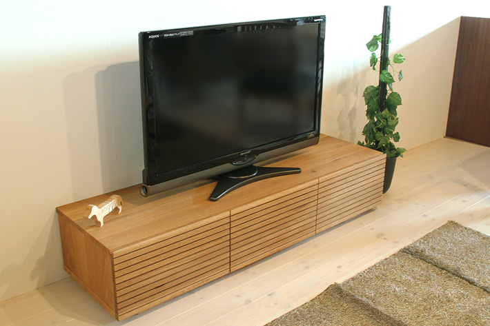 天然木・無垢を使ったテレビ台・テレビボード 風雅  1500mm ホワイトオーク イメージ1