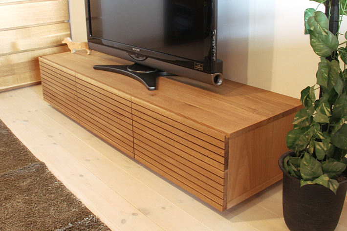 天然木・無垢を使ったテレビ台・テレビボード 風雅  1500mm ホワイトオーク イメージ2