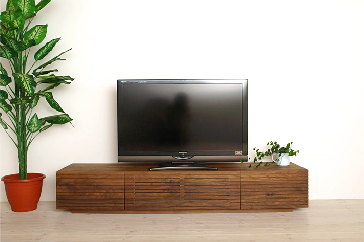 天然木・無垢を使ったテレビ台・テレビボード 風雅  ウォールナット／ウォルナット 幅1800mm 