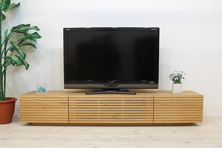 天然木・無垢を使ったテレビ台・テレビボード 風雅  1800mm ブラックチェリー イメージ1