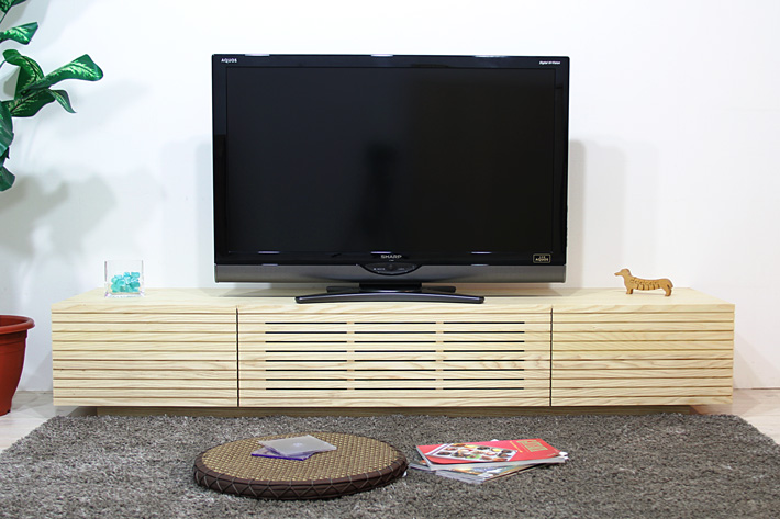 天然木・無垢を使ったテレビ台・テレビボード 風雅  1800mm ホワイトアッシュ イメージ2
