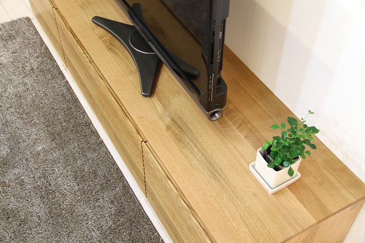 天然木・無垢を使ったテレビ台・テレビボード 風雅  -タイプ2 1800mm ホワイトオーク イメージ2