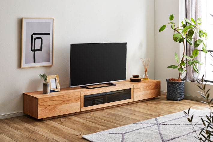 凛テレビボード ブラックチェリー スタンダード