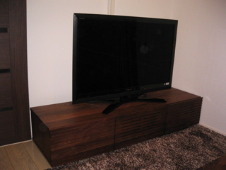 天然木・無垢のテレビボード風雅ウォールナットW1500-1