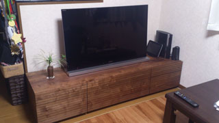 天然木テレビ台W1800ウォールナット風雅タイプ2-1