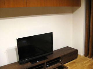 天然木・無垢のテレビボードW2400ウォールナット風雅6
