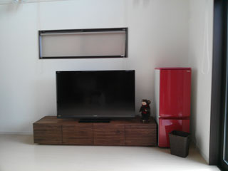 天然木・無垢を使用したテレビボードW2000ウォールナット風雅1