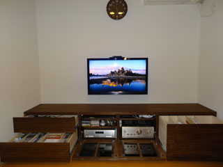 天然木・無垢-テレビ台-W2000-ウォールナット-風雅2