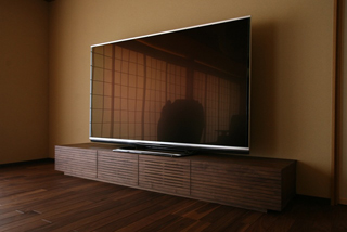 天然木・無垢テレビボード-W2400-ウォールナット-風雅3