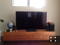 天然木・無垢テレビボード-W2000-ブラックチェリー-風雅3
