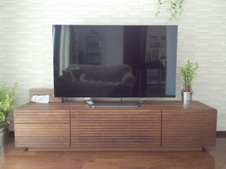 天然木・無垢のテレビボード-W1800-ウォールナット-風雅4