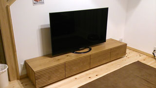 天然木・無垢のテレビボード-W2000-ホワイトオーク-風雅2