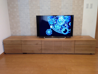 ホワイトオーク-テレビボード-幅1800-風雅タイプ2-1