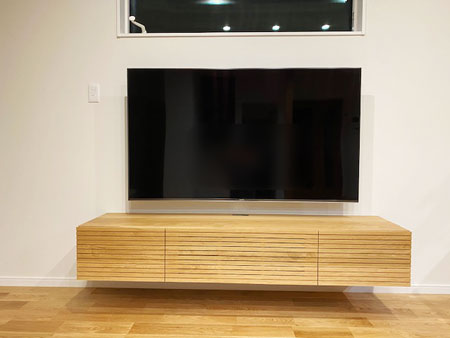 風雅テレビボード幅1800mm ホワイトオークフロート1