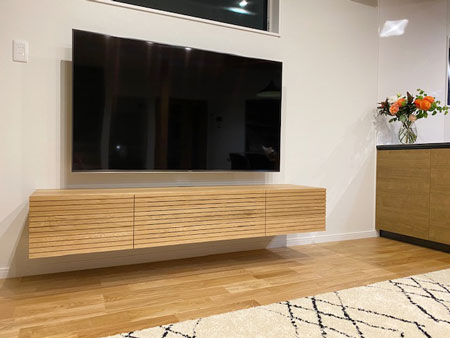 風雅テレビボード幅1800mm ホワイトオークフロート2