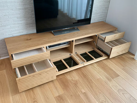 風雅テレビボード ホワイトオーク3